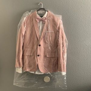 Pale Mauve Suit with Tie